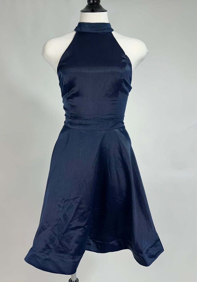 Vestido Satin Azul