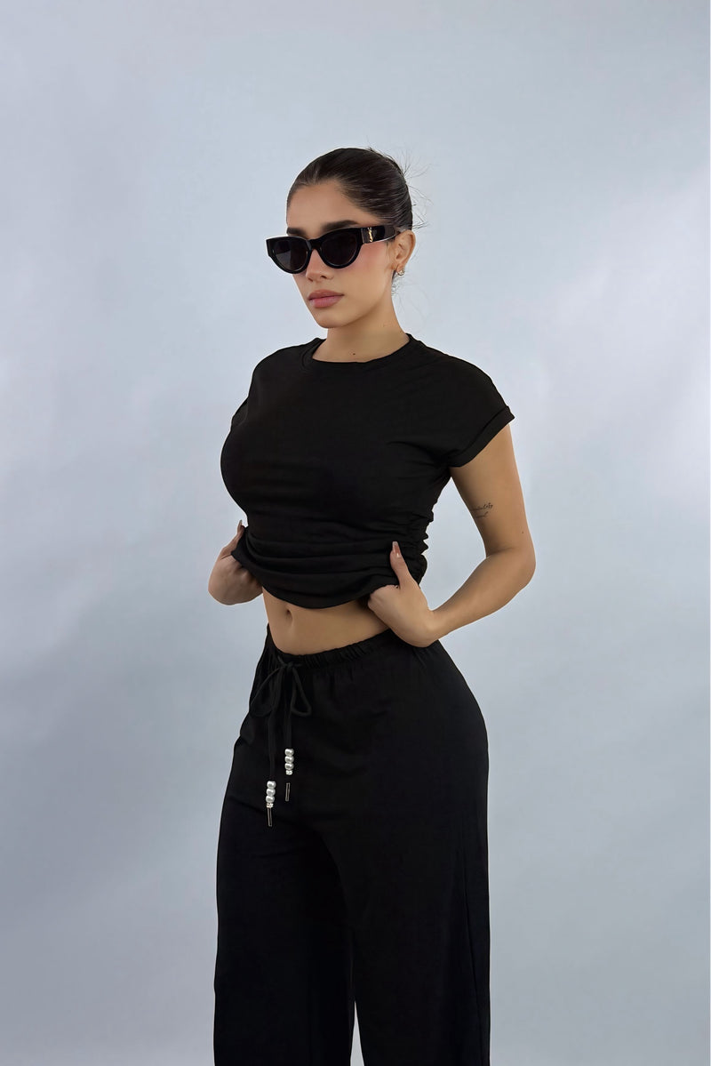 Set Top y Pantalon Negro