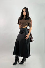 Crop Tshirt Rhinestone Cafe