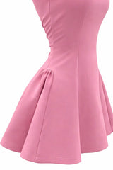 Vestido Volado Rosa