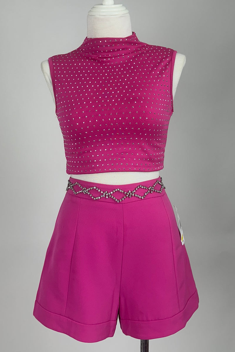 Short con Pedreria Rosa Barbie