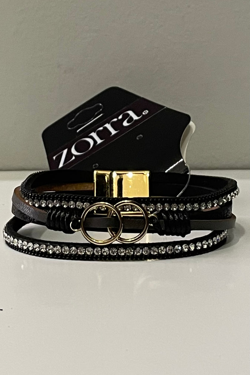 Pulsera Double Cross Rhinestone