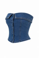 Croptop Strapple Denim
