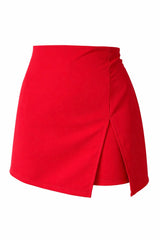 Short Falda Corta Rojo