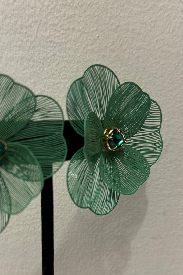 Aretes Wire Flower