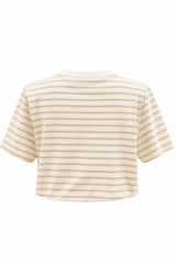 Top a Rayas Beige