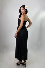 Vestido Midi Recto Negro