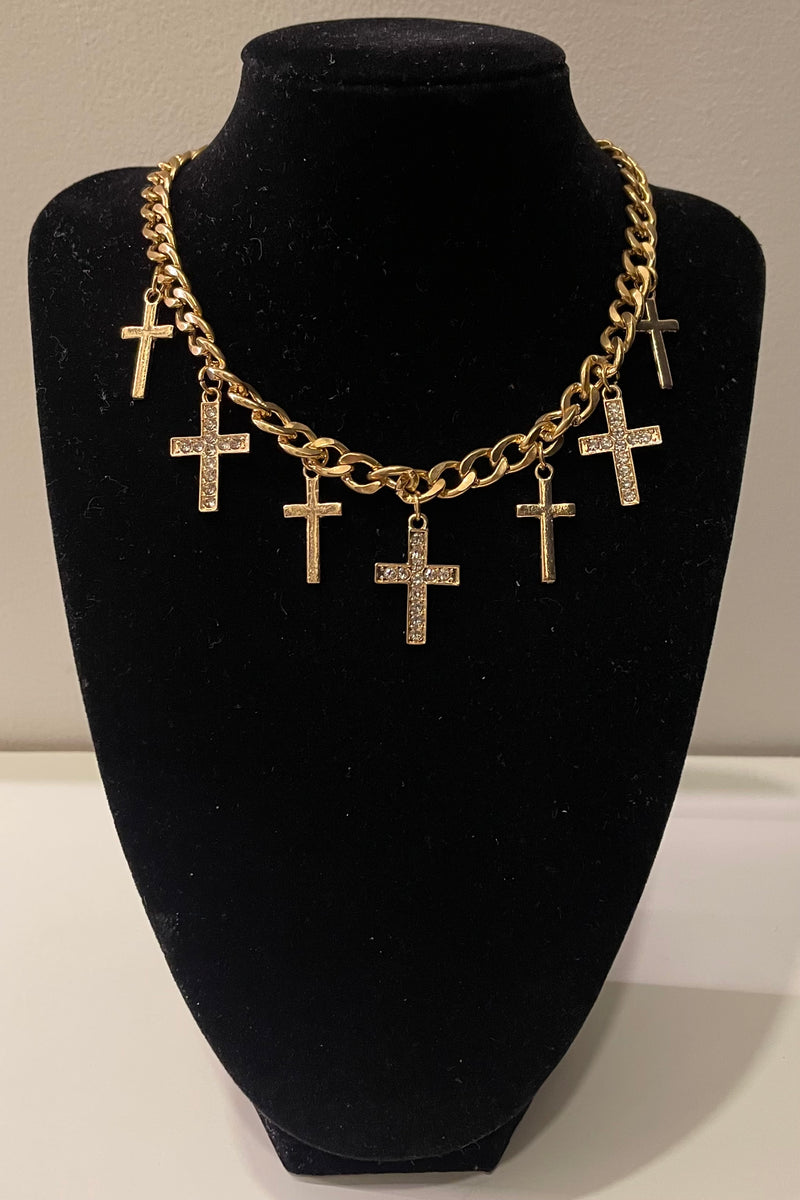 Collar Cruz Golden