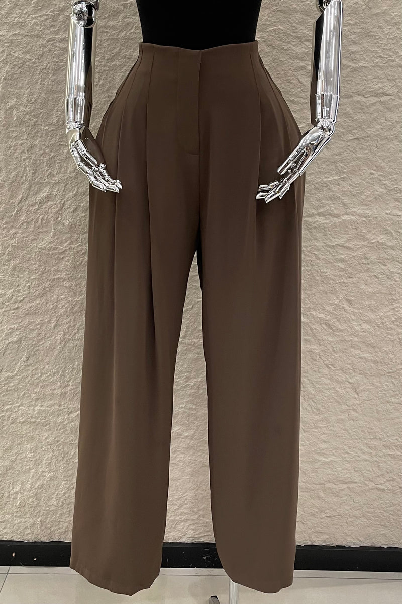 Pantalon Acampanado Cafe