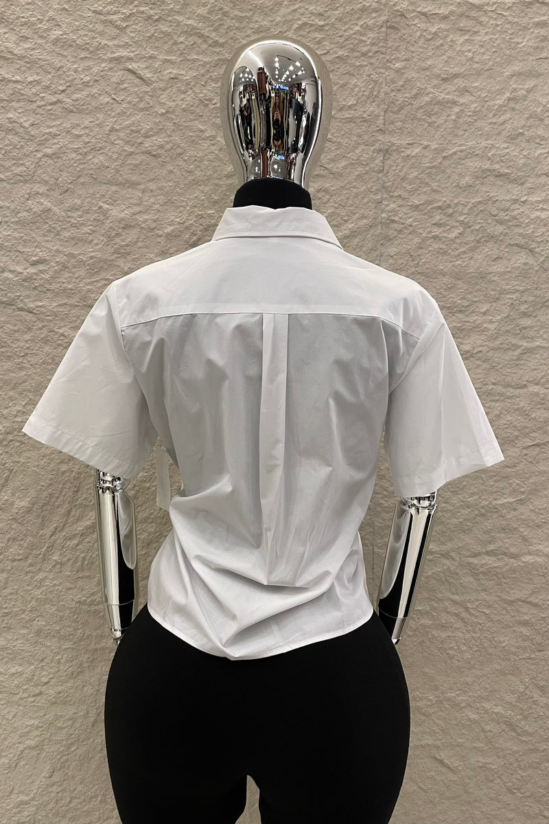 Camisa Dupe Prada Blanca