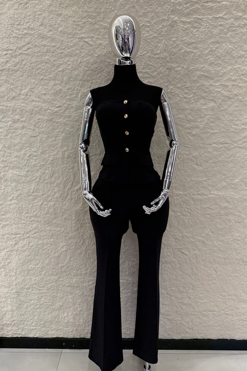 Set Top y Pantalon Negro