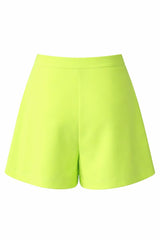 Falda Con Botones Color Verde Neon