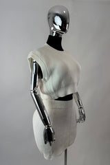 Set Top y Falda Sweater Ivory