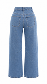 Pantalon Boyfriend Rhinestone Medium Denim