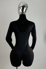 Pantiblusa Manga Larga Negro