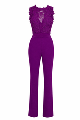 Romper Violeta Con Encaje