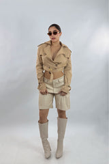 Cazadora Corta Beige