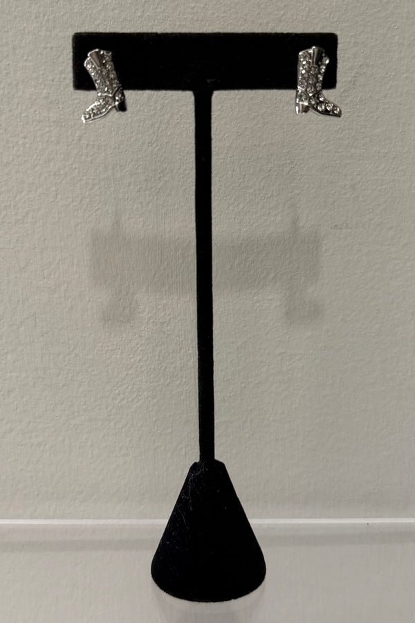 Aretes Cowboy Boots Silver