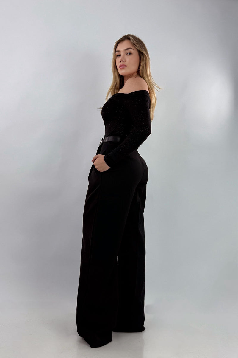 Pantalon Acampanado Negro