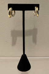 Aretes Double Ring Golden
