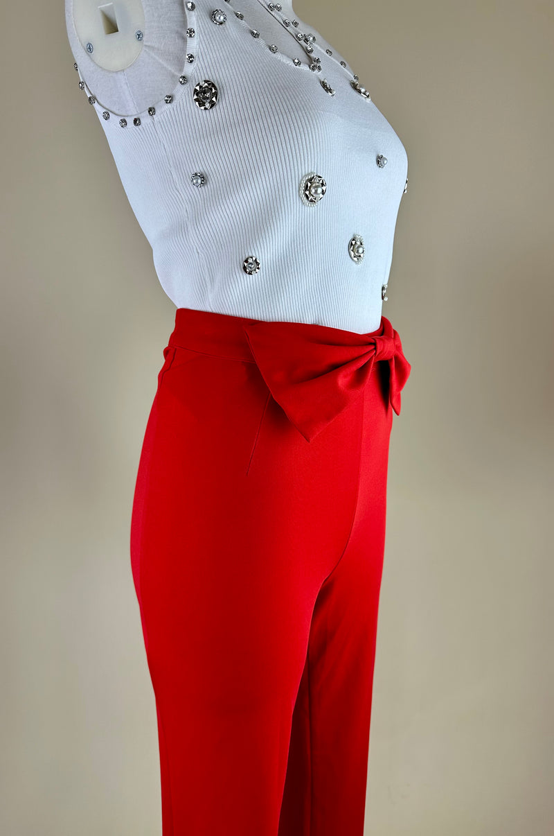 Pantalón Rojo con Moño