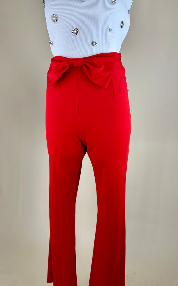 Pantalón Rojo con Moño