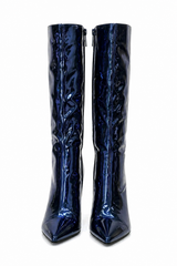 Bota Metalica Azul