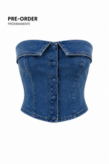 Croptop Strapple Denim
