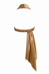 Croptop Beige Con Estola Beige