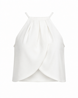 CropTop Corto Asimetrico Blanco