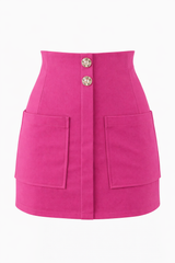 Falda Corta Con Botones