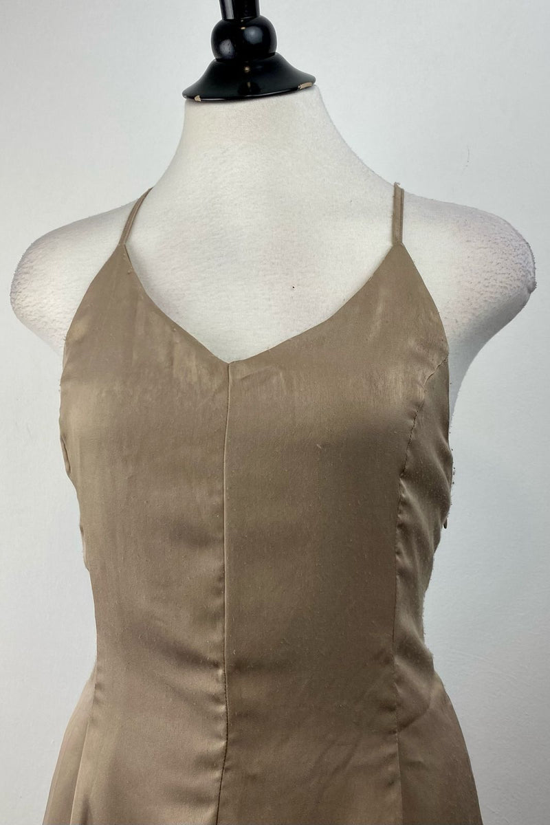 Vestido Corto Beige