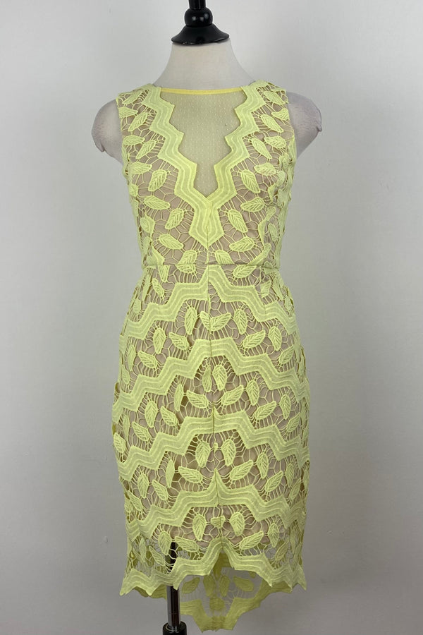 Vestido Ajustado De Encaje