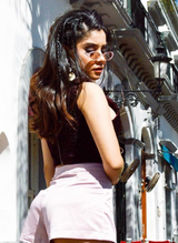 CropTop Velvet Tinto