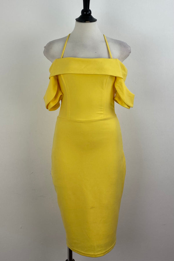 Vestido Ajustado Amarillo