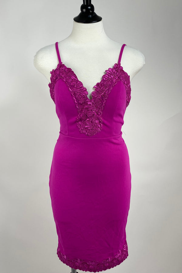 Vestido Ajustado Magenta