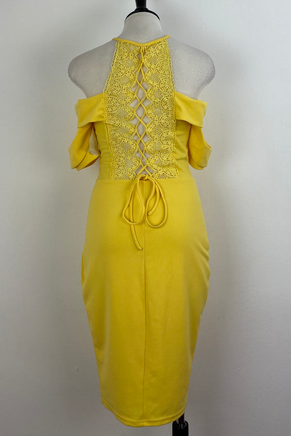 Vestido Ajustado Amarillo