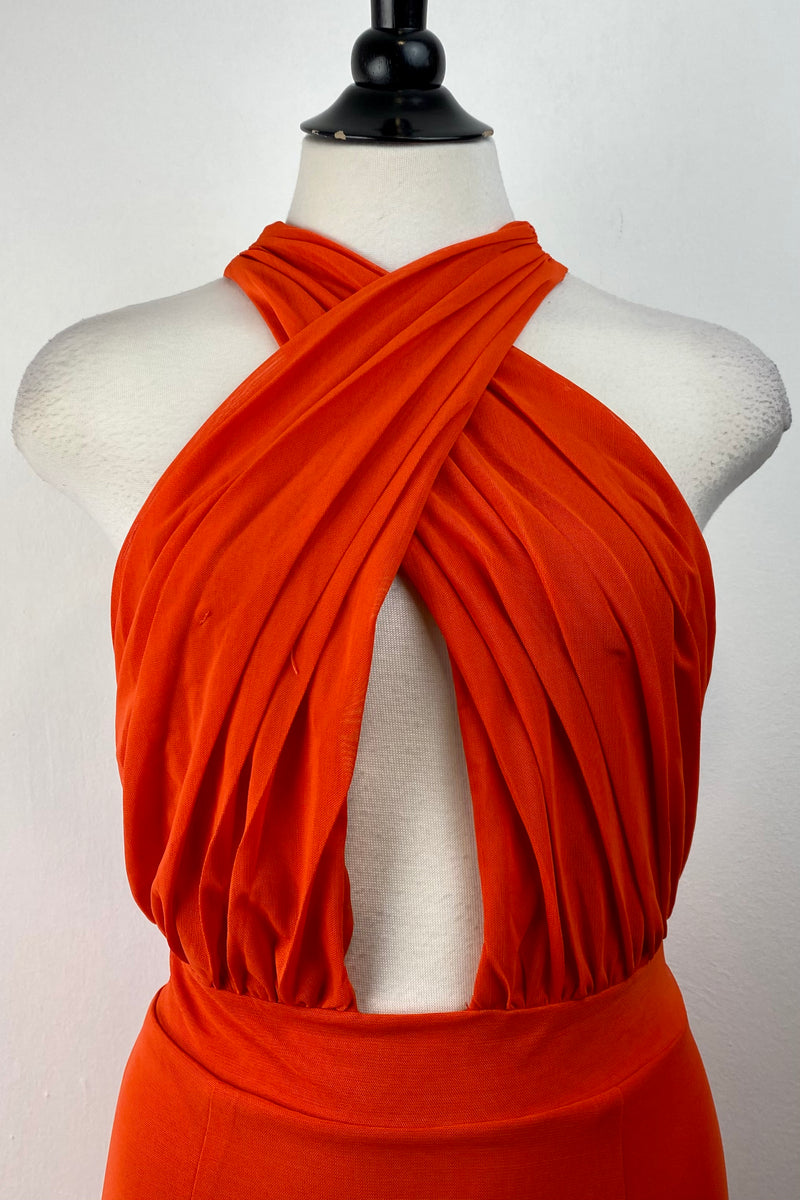 Vestido Ajustado Naranja