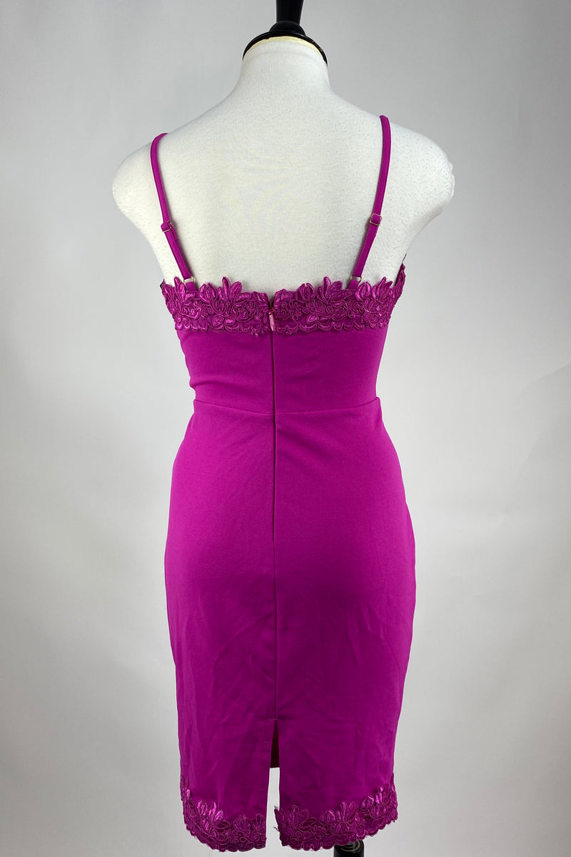 Vestido Ajustado Magenta