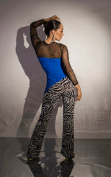 Blusa strapple Larga Asimetrica, Con Corrugado, Color Naranja