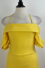 Vestido Ajustado Amarillo