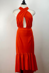 Vestido Ajustado Naranja