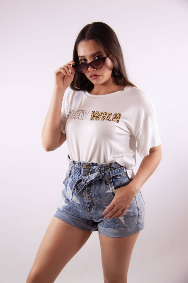 Playera Flowy Stay Wild