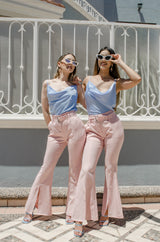 Blusa Satinada con Tirantes