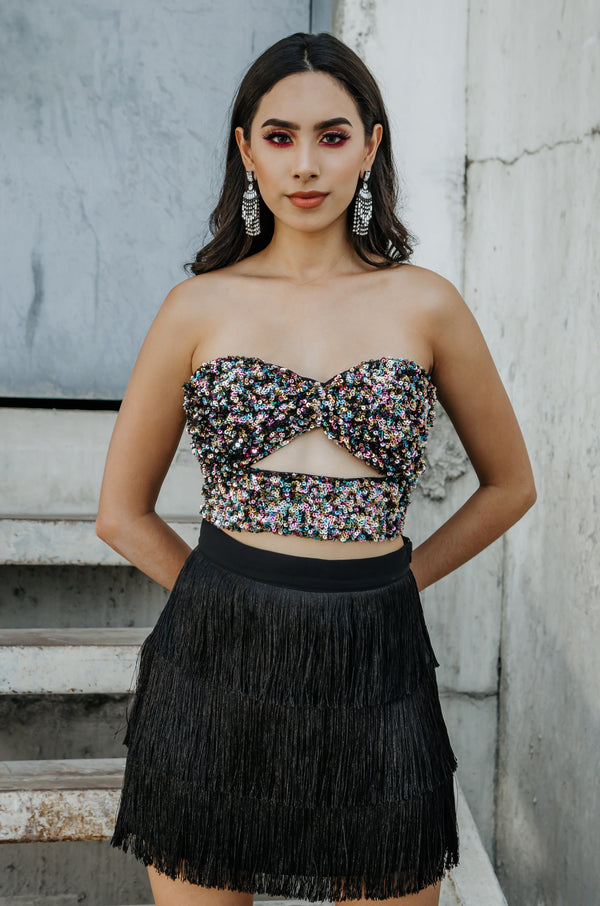 CropTop De Lentejuela