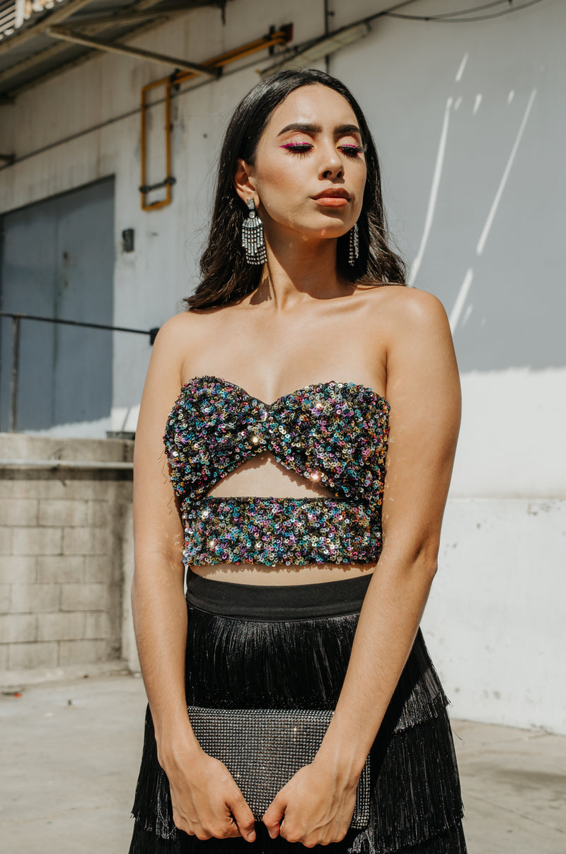 CropTop De Lentejuela