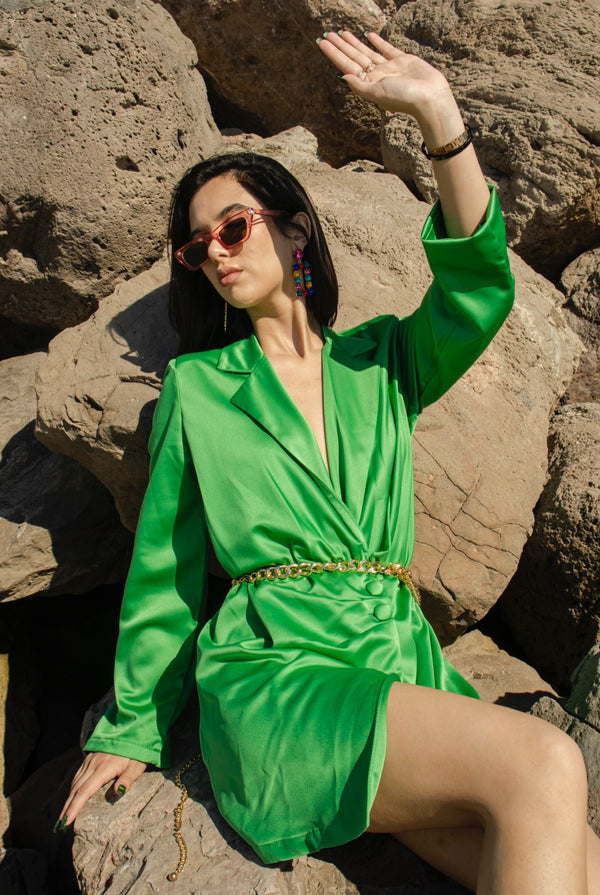 Vestido Blazer Verde