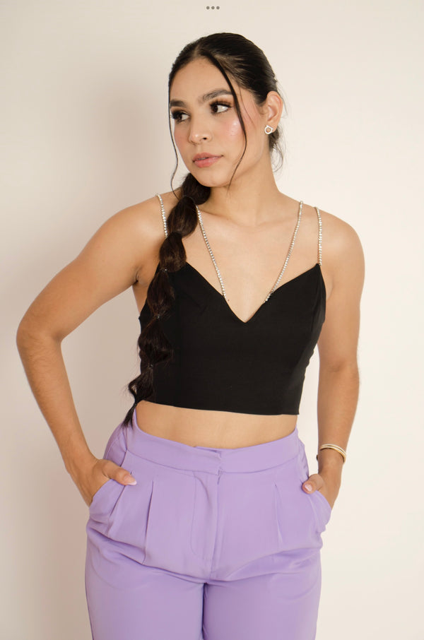 CropTop Tirantes de Pedreria