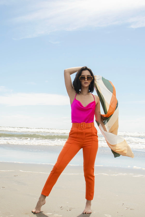 Pantalon Sastre Naranja