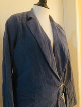 Blazer Velvet Azul